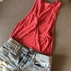 Silence + Noise Orange Tank